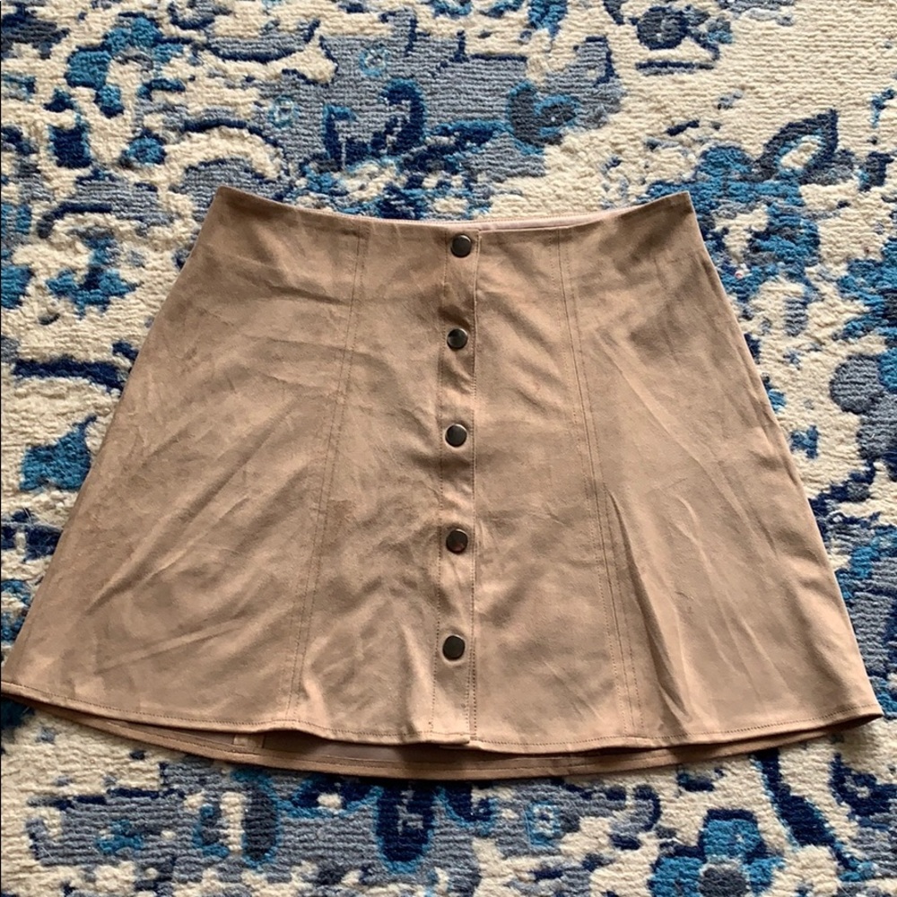 Kendall + Kylie Faux suede mini skirt